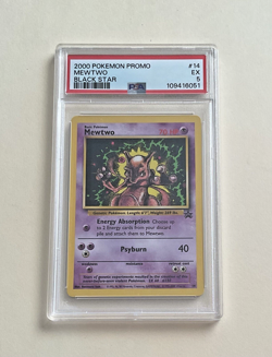 PSA 5 Mewtwo Black Star Promo #14 Pokemon TCG 2000 - Image 1