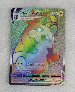 Morpeko VMAX 204/202 NM/M SWSH01 Sword & Shield Base Set Pokemon TCG - Image 1