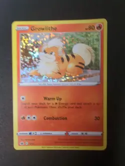 Pokemon TCG - Growlithe 4/15 Holo Bleed Error - 2022 McDonald's Promo - Lp - Image 1