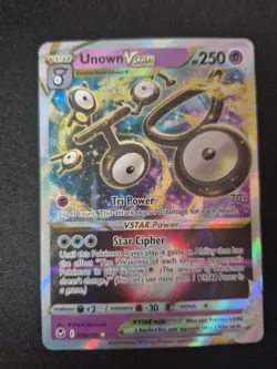 Pokemon TCG Unown VSTAR 066/195 Swsh12: Sword & Shield - Silver Tempest Holo Nm - Image 1