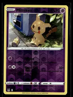Pokemon TCG SWSH11: Lost Origin #080/196 Mimikyu reverse holo - Image 1