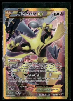 Alakazam EX 125/124 Fates Collide Rare Secret Pokemon - Image 1