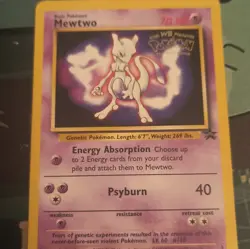 Mewtwo 70 HP Pokemon TCG The First Movie 1999 Wizards of the Coast Promo Holo - Image 1