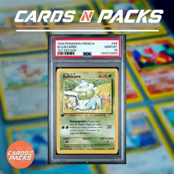 Carte Pokemon Bulbizarre 44/102 Set de base Edition 1 PSA 10 GEM MINT 🔥 - Image 1