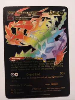 ETERNATUS VMAX 192/189 BLACK RAINBOW FAN ART POKEMON HOLO NM - Image 1