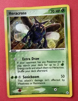 Heracross 7/101 Holo Hidden Legends - 2004 Pokemon Card - EX - Image 1