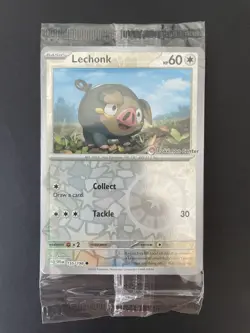 Pokemon Center Promo Exclusive - Lechonk Promo Card Sealed, 155/198 Mint - Image 1
