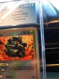 Pineco REVERSE HOLO cgc 9 MINT EX Dragon 71/97 2003 psa card Pokemon E-Reader cc - Image 5