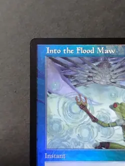 MTG Into the Flood Maw Old Frame Foil English Card, Good Condition - Image 2