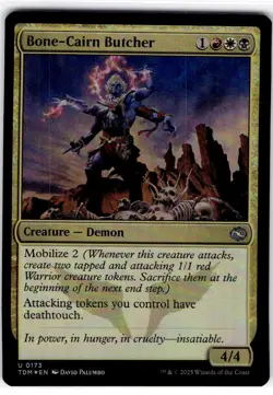MTG Bone-Cairn Butcher Tarkir: Dragonstorm HOLO #173 - Image 1