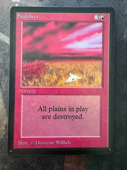 *** BETA Flashfires *** NM-Mint Beauty! - NO DUTY - Vintage Magic MtG - Image 1