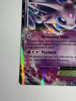 LP Espeon EX 52/122 XY Breakpoint 2016 Rare Holo Pokemon card English - Image 3