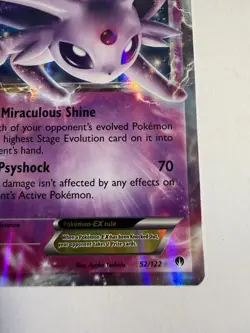 LP Espeon EX 52/122 XY Breakpoint 2016 Rare Holo Pokemon card English - Image 4