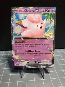 Pokemon TCG Lillie's Clefairy ex 056/159 Sv09: Journey Together Holo - Image 1