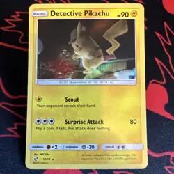 Detective Pikachu - 10/18 - Detective Pikachu - Holo - NM - Pokemon TCG - Image 1