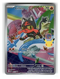 Litten 044 Holo Promo ME: Mega Evolution Promo Pokemon Near Mint - Image 1