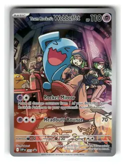 Team Rocket's Wobbuffet 203 Holo Promo Scarlet & Violet Promo Pokemon Near Mint - Image 1