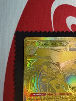 Pokemon Gold Mega Greninja EX 122/086 Evolutions Full Art Holo Rare English - Image 2