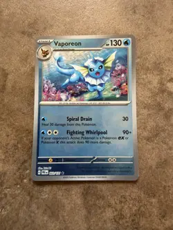 Vaporeon - 022/131 Pokeball Reverse Holo - SV Prismatic Evolutions - Pokemon TCG - Image 1