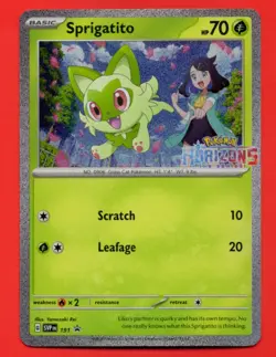 2024 Sprigatito 191 Sv: Scarlet & Violet Promo Cards Holo Near Mint - Image 1