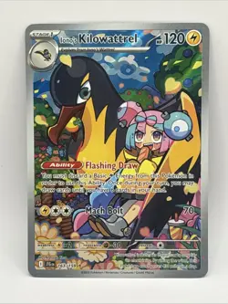 Pokemon TCG Iono's Kilowattrel Card Journey Together IR 163/159 - Image 1