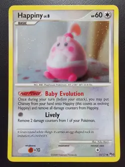 Pokemon TCG Happiny Pop Series 8 14/17 Cosmos Holo Card 14/17 - Image 1