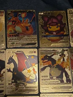 26 Gold foil Pokemon Cards. Gold Foil Collection. All Different Cards - Image 3