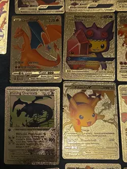 26 Gold foil Pokemon Cards. Gold Foil Collection. All Different Cards - Image 5