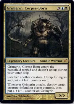 Grimgrin, Corpse-Born 214 Mythic Innistrad Magic: The Gathering Near Mint - Image 1