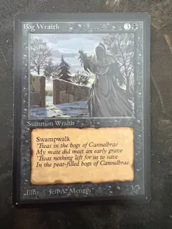 *** BETA Bog Wraith *** NM-Mint Beauty! - Vintage MtG Magic - Image 1