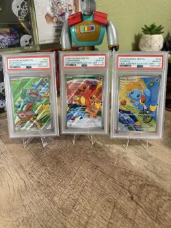 POKEMON FIRST PARTNER ILLUSTRATION PSA 10 SET 37 38 39 Kanto Starters - Image 1