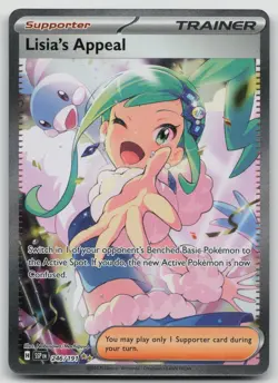 Lisia's Appeal 246/191 Sv08 Surging Sparks Full Art Holo SIR NM - Image 1