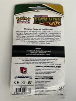 Pokemon Sword & Shield Evolving Skies Checklane Blister Pack Eevee - Image 2