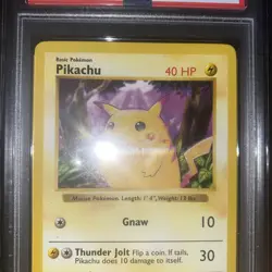 ⚡1999 Pokemon Base Set, Pikachu, Red Cheeks Error, Shadowless, 58/102, PSA 9⚡ - Image 3