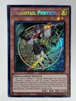 YuGiOh! TCG || Dracotail Phryxul DOOD-EN023 Secret Rare - Image 1