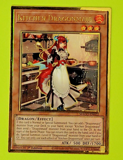 Yu-Gi-oh Kitchen Dragonmaid 1st Edition Gold Rare MAGO-EN022 Nm - Image 1