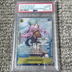 2025 ONE PIECE ONLINE REGIONALS S2 #085 JEWELRY BONNEY PSA 10 Read Description - Image 1