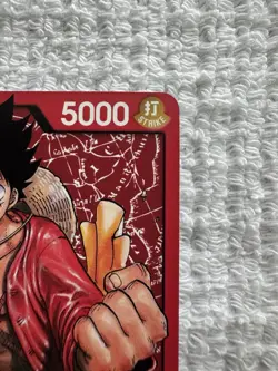 Monkey D Luffy Leader ST01-001 Non-Foil Straw Hat Crew One Piece TCG NM - Image 4