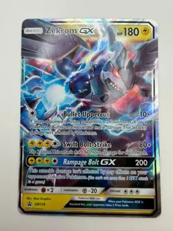 Zekrom GX SM138 Sun & Moon Promo Holo Pokemon Card LP - Image 1