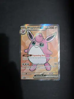 Pokemon TCG Scarlet & Violet Wigglytuff EX Holo Ultra Rare Card 187/165 NM - Image 1