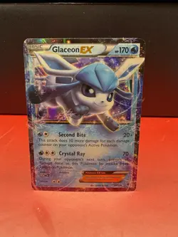 Glaceon EX 20/124 Fates Collide Holo Pokemon Card TCG - Image 1