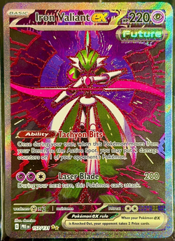 2025 Pokemon Iron Valiant EX 157/131 Prismatic Evolutions SIR - Trading Card - Image 1