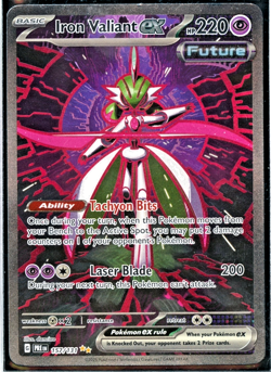 2025 Pokemon Iron Valiant EX 157/131 Prismatic Evolutions SIR - Trading Card - Image 2