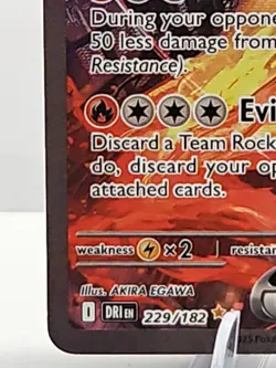 Pokemon TCG Team Rockets Moltres EX Destined Rivals Card 229/182 SIR Stamped - Image 3