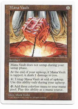 MTG Mana Vault X1 Fifth Edition Rare - Image 1