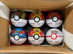 Pokemon TCG Pokeball 6 Tin Case Q4 2025 | Contains 6 Sealed Tins - Image 1