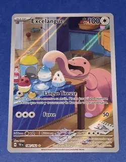 Carte Pokemon EXCELANGUE 180/162 Holo Secrete EV5 Ecarlate et Violet TEF FR NEUF - Image 1