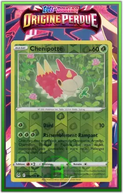Chenipotte Reverse-EB11:Origine Perdue - 006/196 - Carte Pokemon Francaise Neuve - Image 1