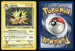 Jolteon 4/64 Jungle JU Holo Rare Pokemon LP - Image 3