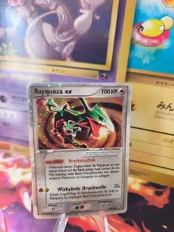 Pokemon Karte Card Rayquaza Ex Ex Deoxys Deutsch German 2004 Holo LP - Image 1